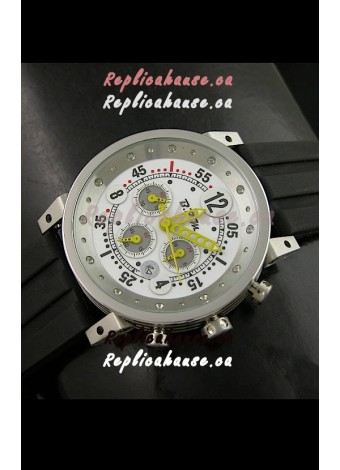 B.R.M.0011G6 Japanese Replica Quartz Watch in White Dial