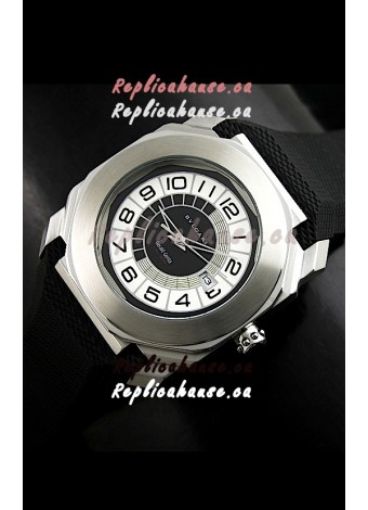Bvlgari Gerald Genta Swiss Replica Watch in Black&White Dial