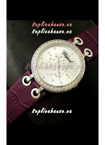 Chopard Xtravaganza Ladies Japanese Replica Watch in Silver Dial