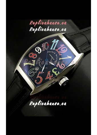 Franck Muller Casa Blanca Japanese Replica Watch in Black Dial