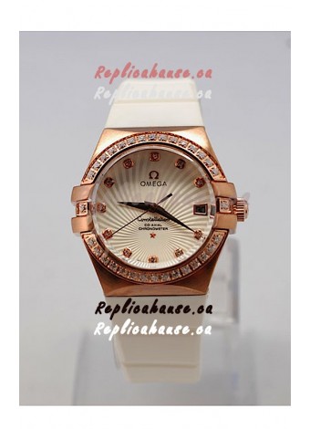 Omega Constellation Ladies Replica Watch - Quartz Movement - 35MM