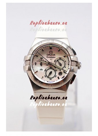 Omega Constellation Ladies Chronograph Replica Watch - 35MM