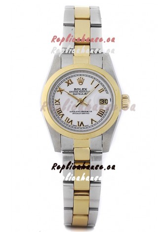 Rolex DateJust Two Tone Lady's Replica Watch