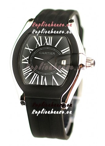 Cartier Roadster Japanese Replica Watch in Black