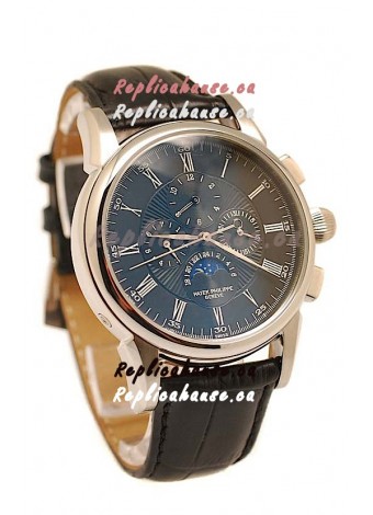Patek Philippe Grand Complications Replica Watch in Black Dial