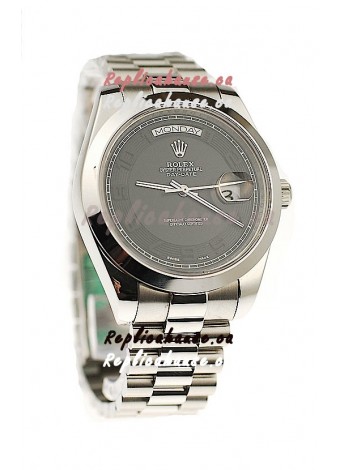 Rolex Day Date II Silver Japanese Replica Watch
