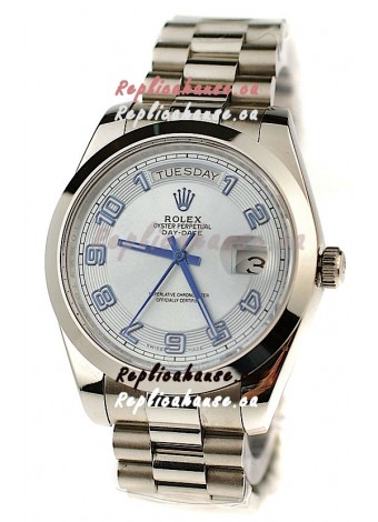 Rolex Day Date Silver Japanese Replica Watch