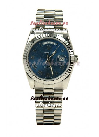 Rolex Day Date-Silver Japanese Replica Watch