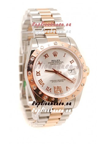 Rolex DateJust Mid-Sized Gold Japanese Replica Watch 