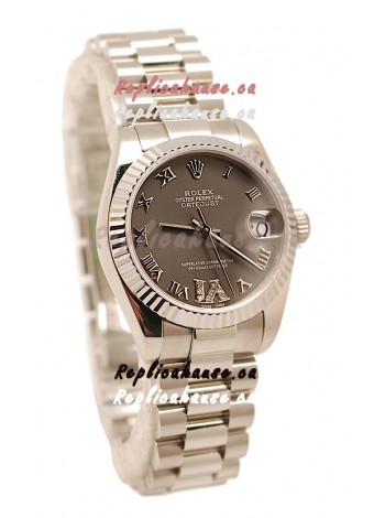 Rolex Oyster Perpetual Datejust Diamonds VI Japanese Replica Watch -36MM