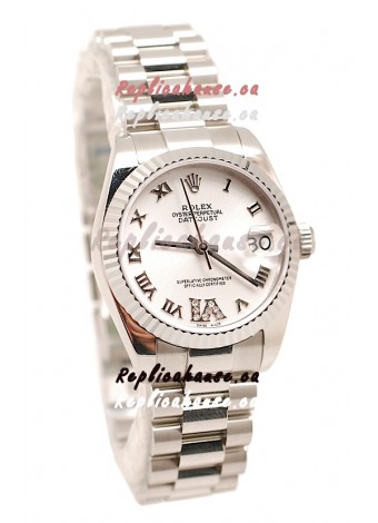 Rolex Oyster Perpetual Datejust Diamonds VI Japanese Replica Watch -36MM
