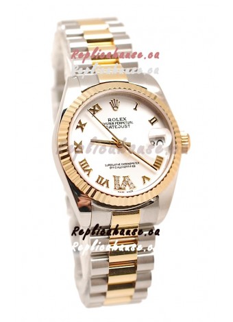 Rolex Oyster Perpetual Datejust Diamonds VI Japanese Replica Watch -36MM