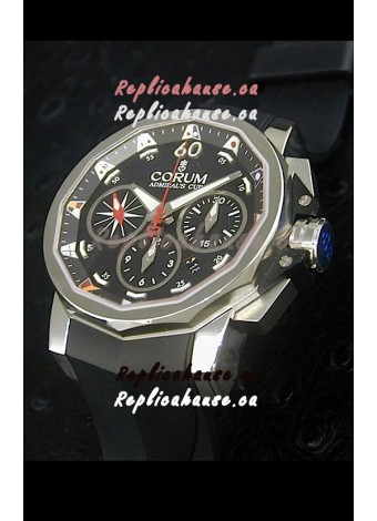 Corum Admiral's Cup Challenge Swiss Replica Watch in Black Dial