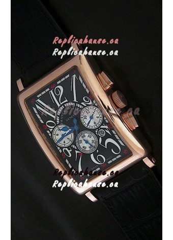 Franck Muller Long Island Japanese Replica Watch in Black Dial