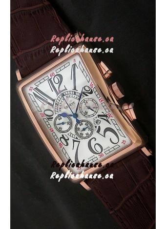 Franck Muller Long Island Japanese Replica Watch in White Dial
