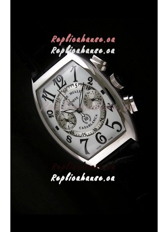 Franck Muller Casa Blanca Japanese Replica Watch in White Dial
