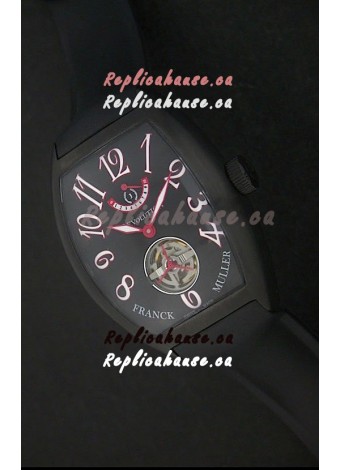 Franck Muller Tourbillon Japanese Replica Watch in Black Dial