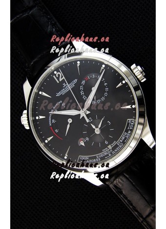 Jaeger LeCoultre Master Geographic Power Reserve Steel Case Swiss Replica Watch 