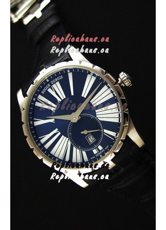 Roger Dubuis Excalibur RDDBEX0378 Steel Blue Swiss Replica Watch 