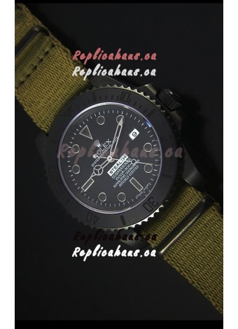 Rolex Submariner Stealth MK IV PVD Swiss Replica Watch Black Hour Markers