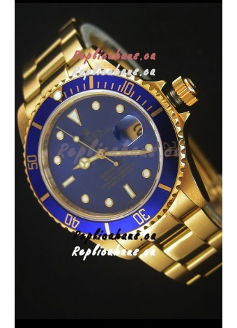 Rolex Submariner 16618 Gold Replica 1:1 Watch with Swiss 3135 Movement