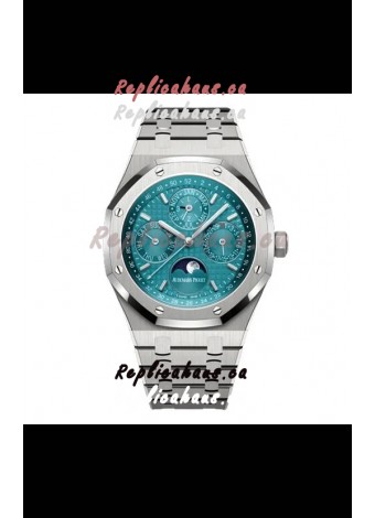 Audemars Piguet Royal Oak Perpetual Calendar Swiss Replica 904L Steel - Tiffany Blue Dial