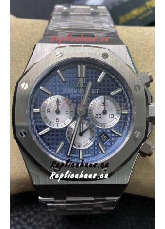Audemars Piguet Royal Oak Chronograph Blue Dial Steel Strap Swiss Replica Watch