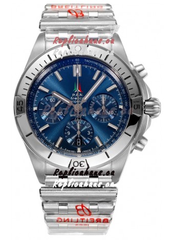 Breitling Chronomat B01 42 Edition Swiss 904L Steel Casing Blue Dial 1:1 Mirror Replica Watch
