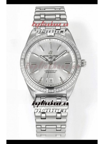 Breitling Chronomat 36MM Stainless Steel Casing 1:1 Mirror Replica Watch Steel Dial