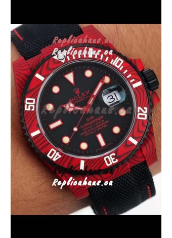 Rolex Submariner DiW Carbon Fiber Edition Swiss Replica Watch - 1:1 Mirror Replica