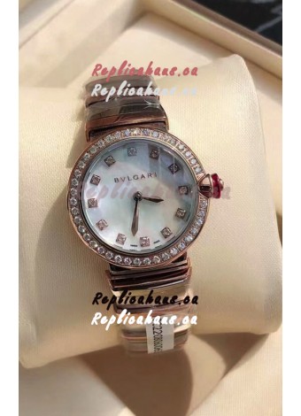Bvlgari LVCEA Edition Watch in Two Tone Rose Gold Steel - 1:1 Mirror Replica