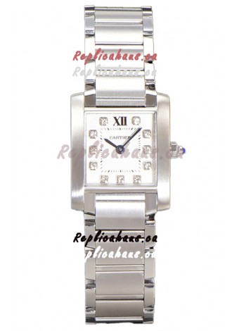 Cartier Tank Francaise Stainless Steel Swiss Quartz Replica Watch 25.70MM