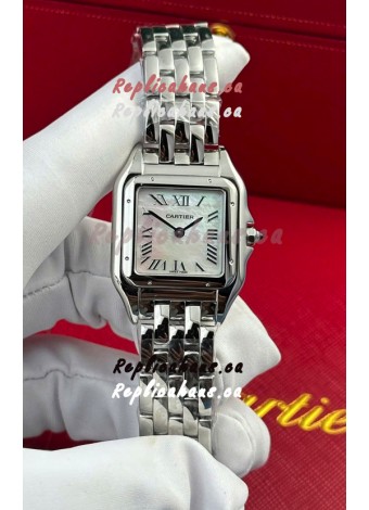 PANTHERE de Cartier Edition 27mm Pearl Dial 1:1 Mirror Swiss Watch Steel Casing