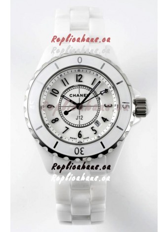 Chanel J12 Ladies White Ceramic Casing Watch 1:1 Mirror Replica Watch 