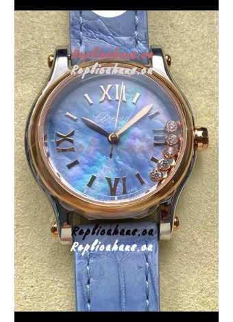 Chopard Happy Sport 1:1 Mirror Swiss Automatic Replica Watch 36MM in Rose Gold Casing