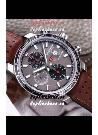 Chopard Classic Racing Chronograph 1:1 Mirror Replica Watch in Steel Casing - Grey Dial 