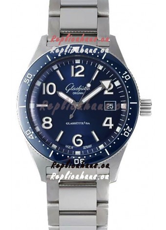 Glashütte SeaQ Divers Edition 1:1 Superclone Swiss Replica Watch Blue Dial 