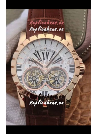 Replica Roger Dubuis Excalibur RDDBEX0249 1:1 Mirror Replica Watch in Rose Gold Casing