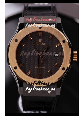 Hublot Classic Fusion Ceramic Casing Rose Gold Bezel Superclone Watch 42MM