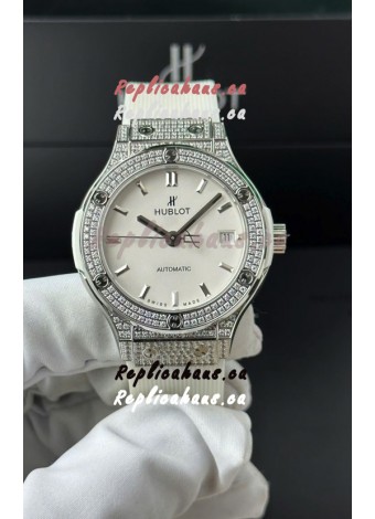 Hublot Super Clone Classic Fusion Titanium 38MM 1:1 Mirror Replica Watch White Dial