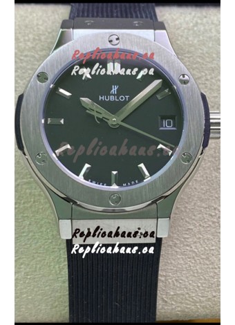 Hublot Classic Fusion Stainless Steel 33MM Black Dial Swiss Quartz Movement Watch 1:1 Mirror Quality