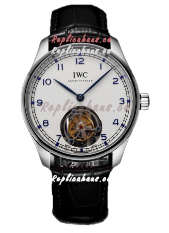 IWC Portugieser IW5458 Hand-Wound Genuine Tourbillon Steel Swiss Replica Watch 