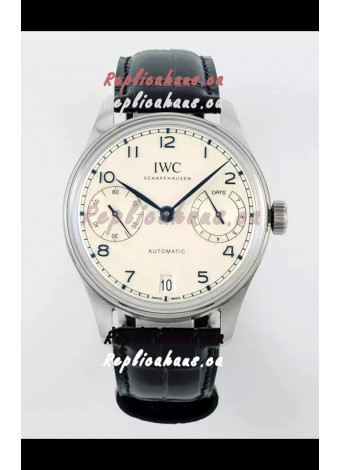 IWC Super Clone Portugieser Swiss 1:1 Mirror Replica Watch White Dial Steel Case Watch