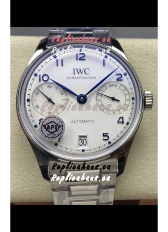 IWC Super Clone Portugieser Swiss 1:1 Mirror Replica Watch White Dial Steel Case Watch