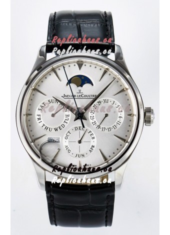 Jaeger LeCoultre Super Clone Master Ultra Thin Perpetual Calendar White Dial Watch