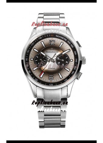 Jaeger LeCoultre Polaris Chronograph Stainless Steel Casing Grey Dial Swiss Replica Watch 
