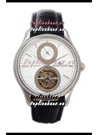 Jaeger LeCoultre Master Ultra-Thin Tourbillon White Dial Stainless Steel Casing