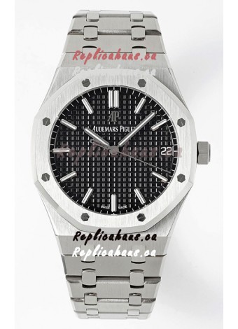 Audemars Piguet Royal Oak 15500 41MM Black Dial 904L Steel CALIBRE 4302 Movement 1:1 Mirror Replica