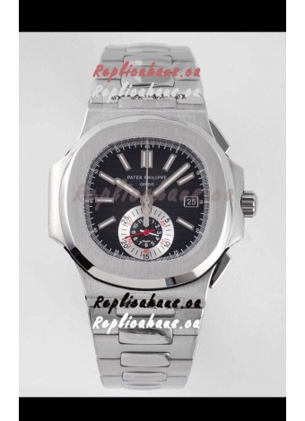 Patek Philippe Nautilus 5980/1A 904L Steel Case in Black Dial - 1:1 Mirror Replica