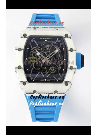 Richard Mille RM35-01 Rafael Nadal Carbon Fiber Casing with Genuine Tourbillon Super Clone Watch 